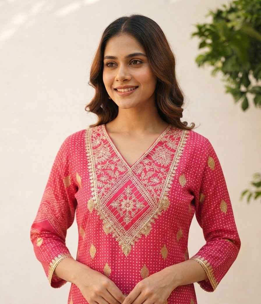 Pure Cotton Dupatta Set