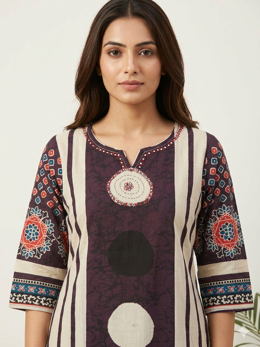 Pure Cotton Three Piece Dupatta Set CS0250