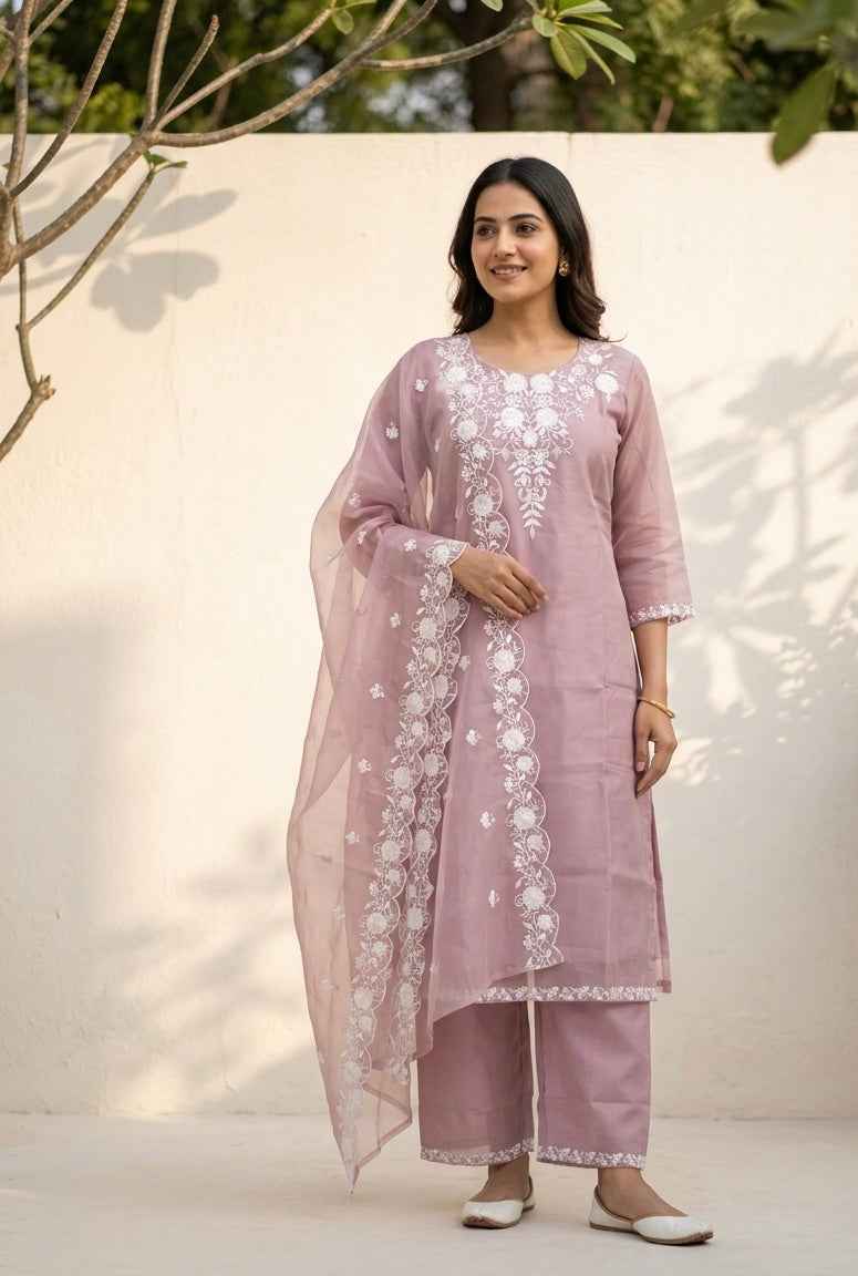 Pure Chanderi Dupatta Set