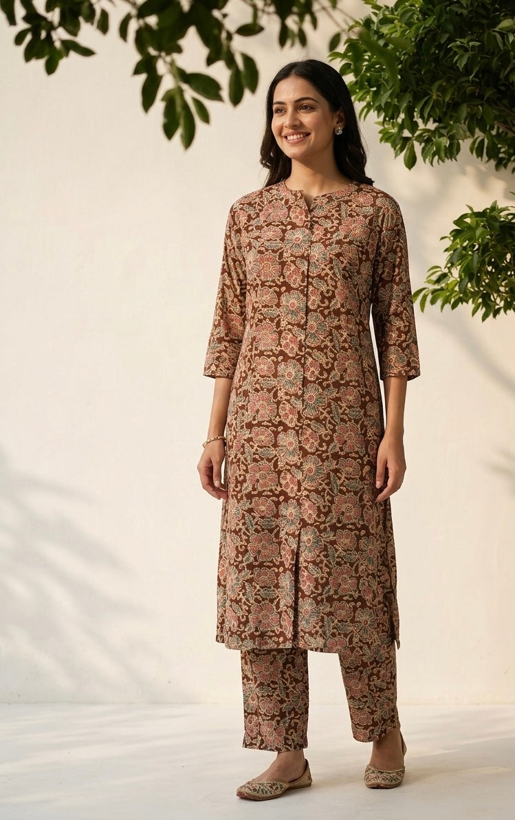Pure Cotton Dupatta Set In Plus Size TP023