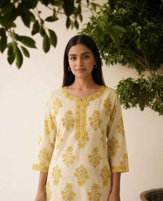 Pure Cotton Two Piece Set