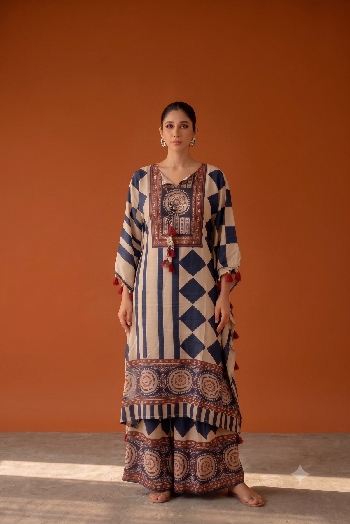 Pure Muslin Kaftan Set MK0032