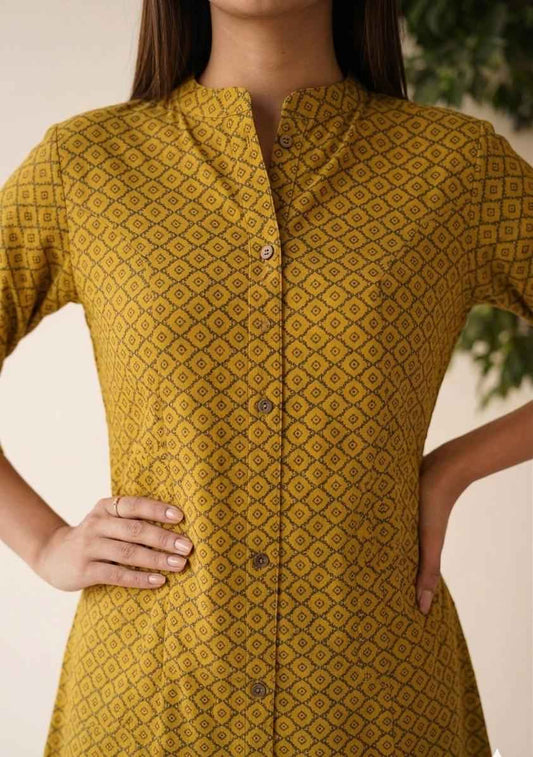 Pure Cotton A Line Only Single Kurta