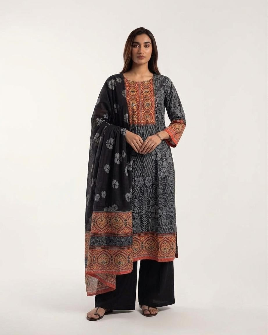 Pure Cotton Dupatta Set
