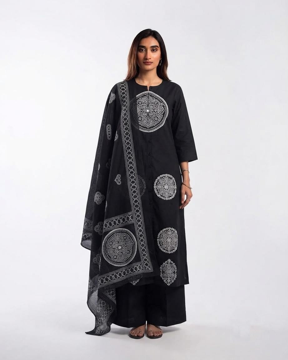 Pure Cotton Dupatta Set