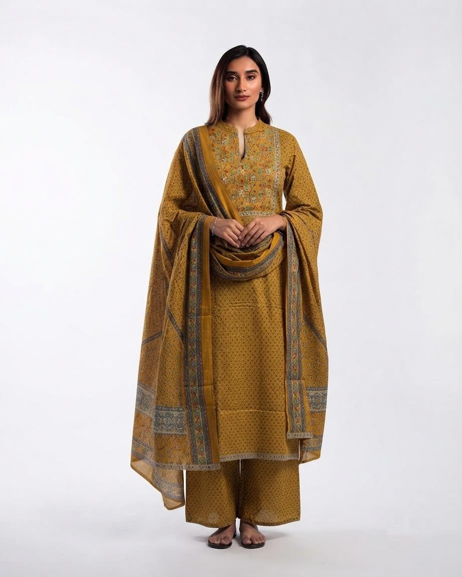 Pure Cotton Dupatta Set CS0357