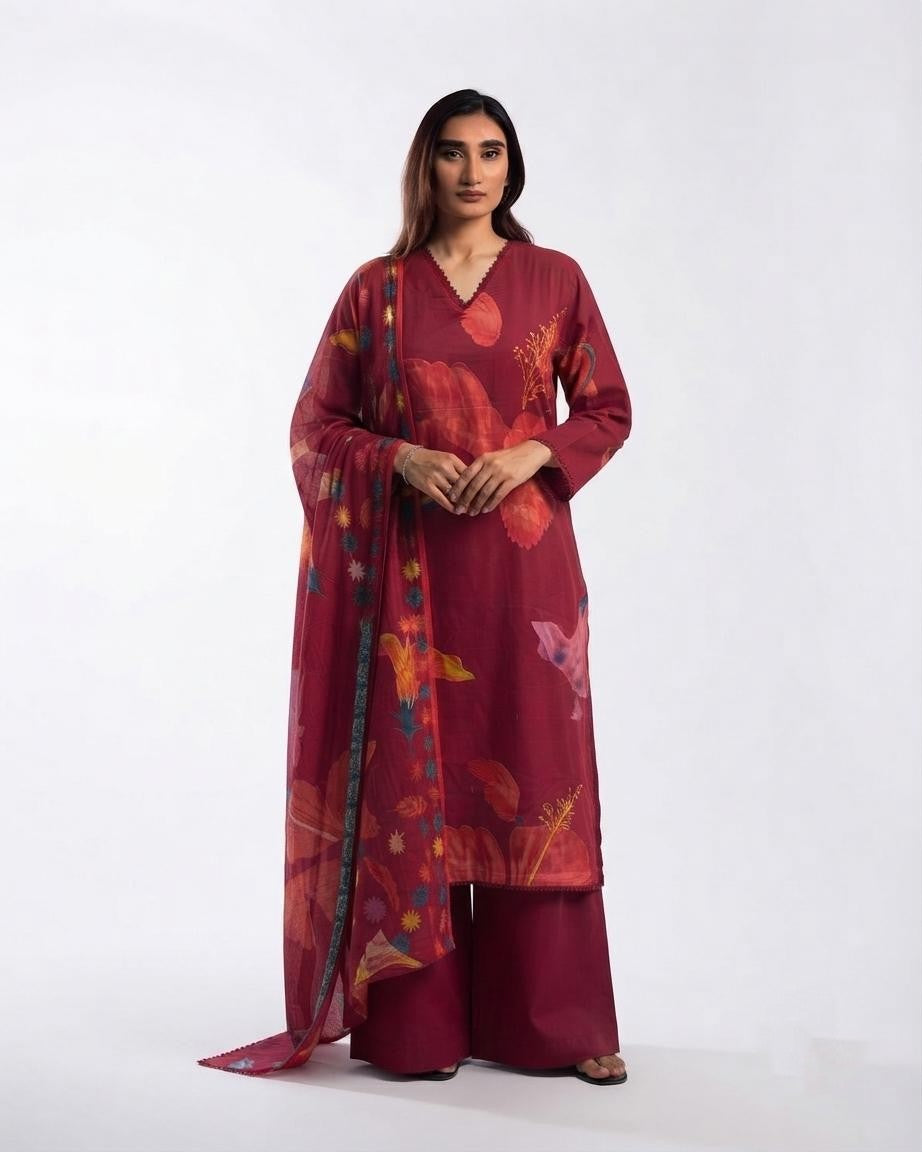 Pure Cotton Dupatta Set CS0367