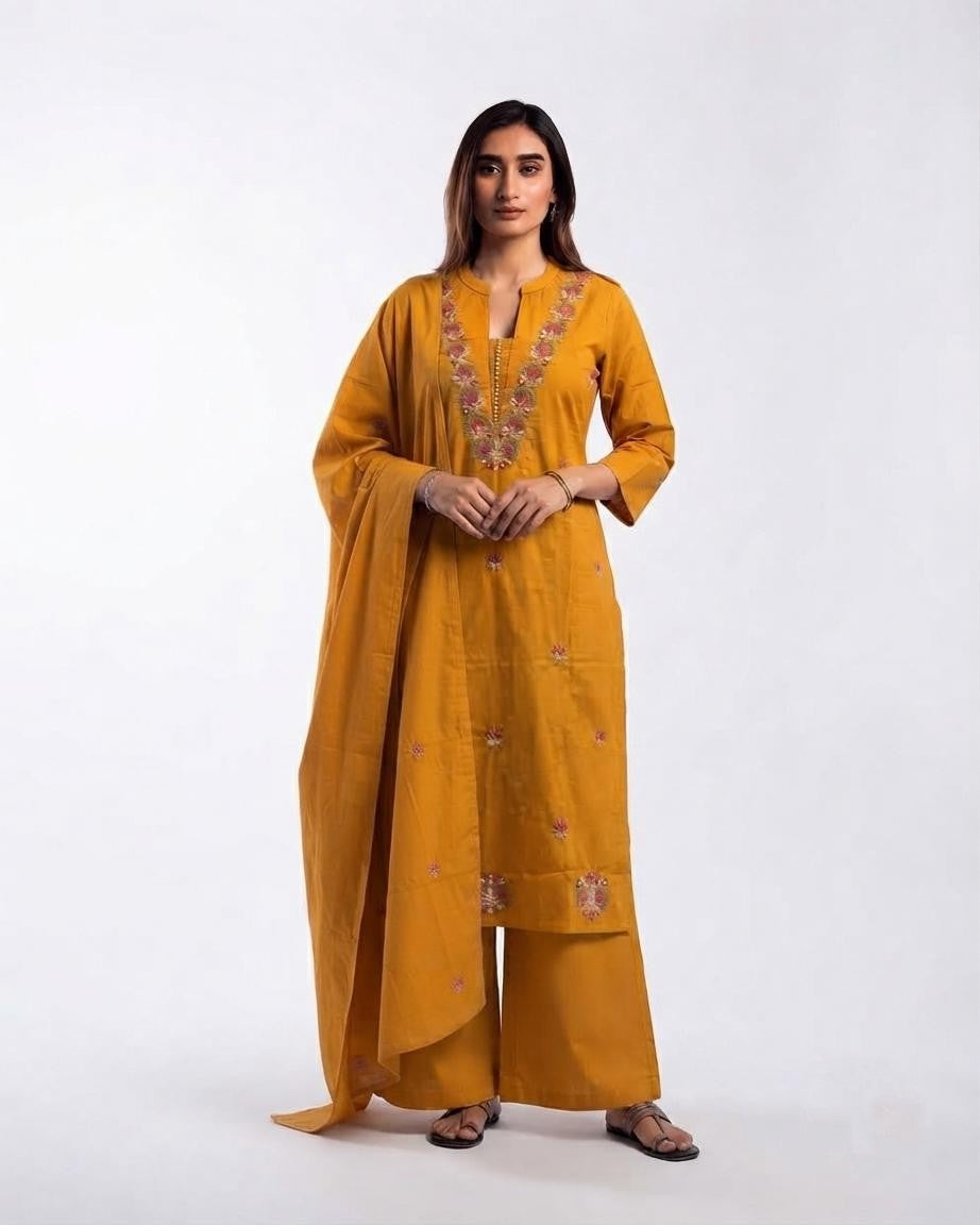 Pure Cotton Dupatta Set CS0374