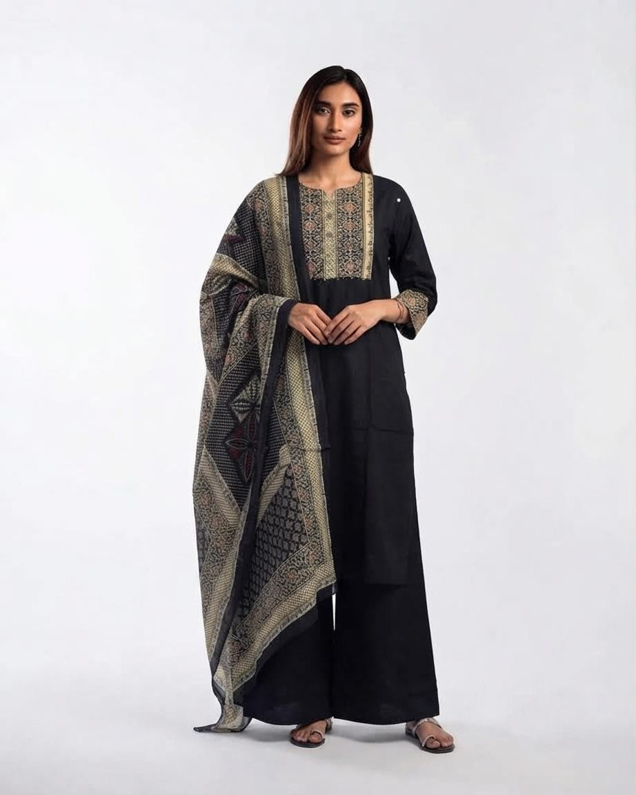 Pure Cotton Dupatta Set CS0377