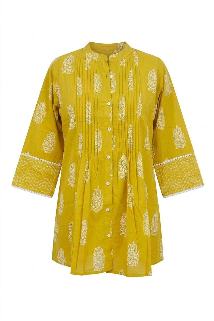 Printed Short Top In Cotton