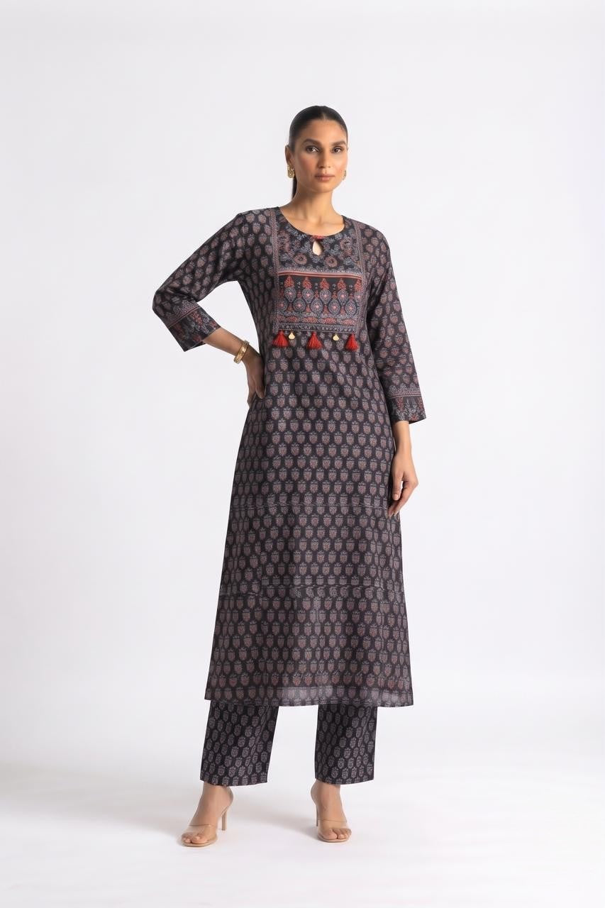 Printed Cotton Dupatta Set In Cotton Fabric CS0410