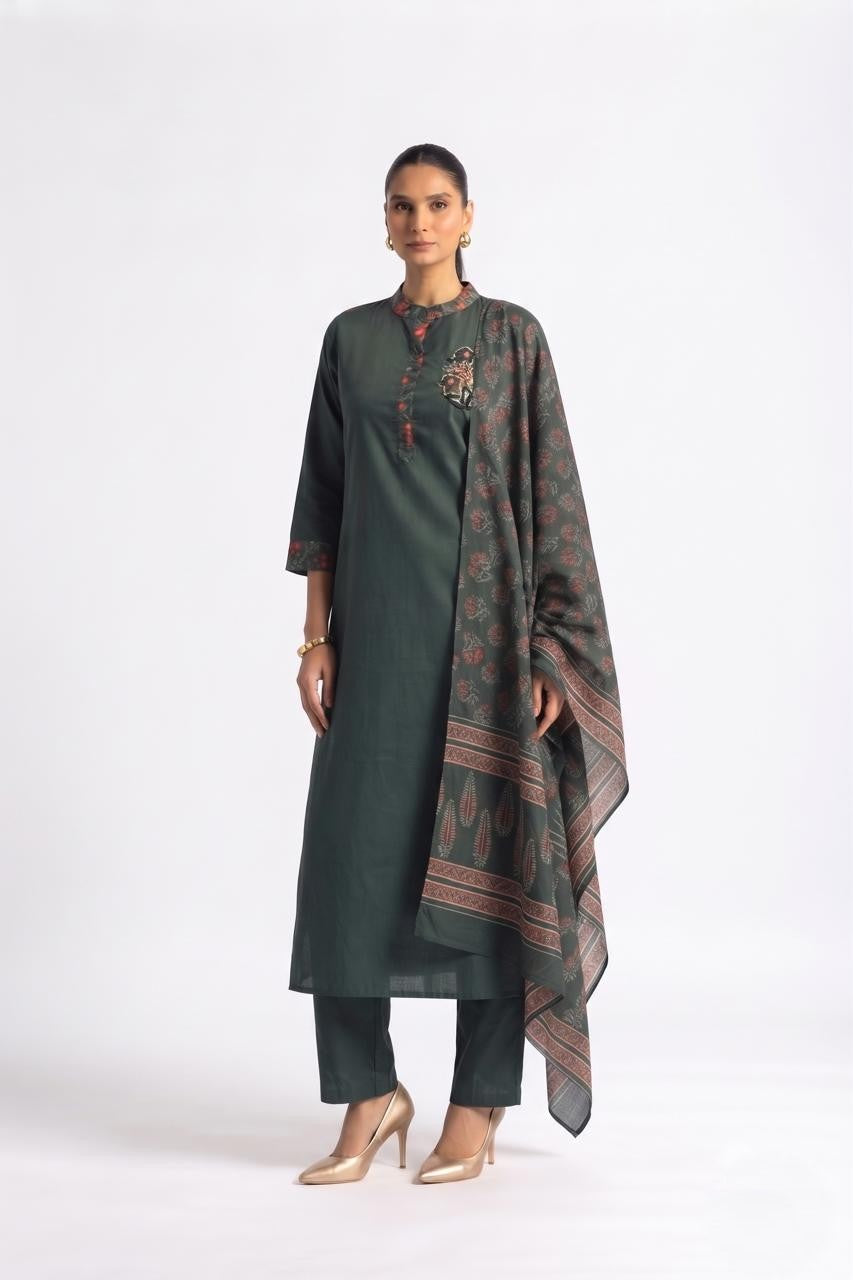 Pure Cotton Dupatta Set COS421