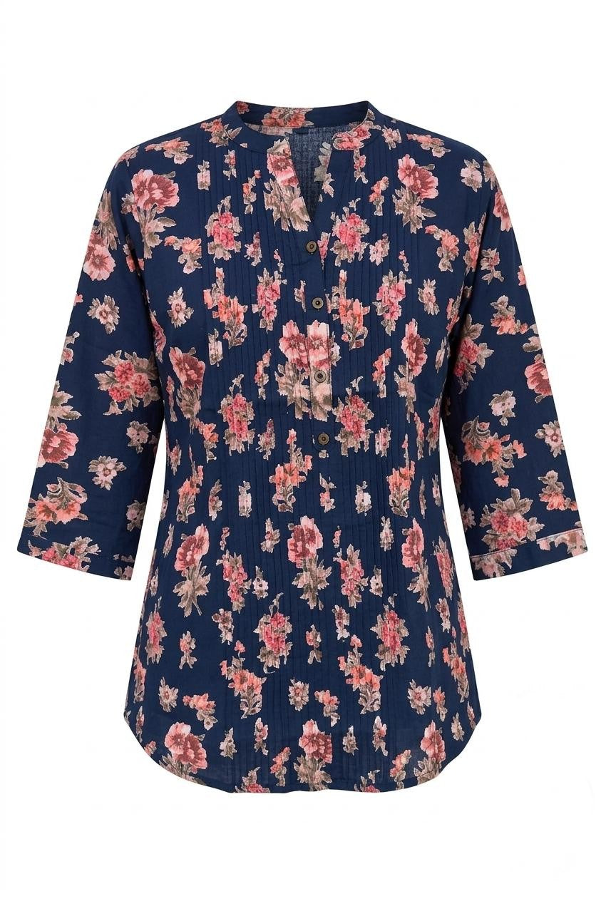 Printed Short Top In Cotton