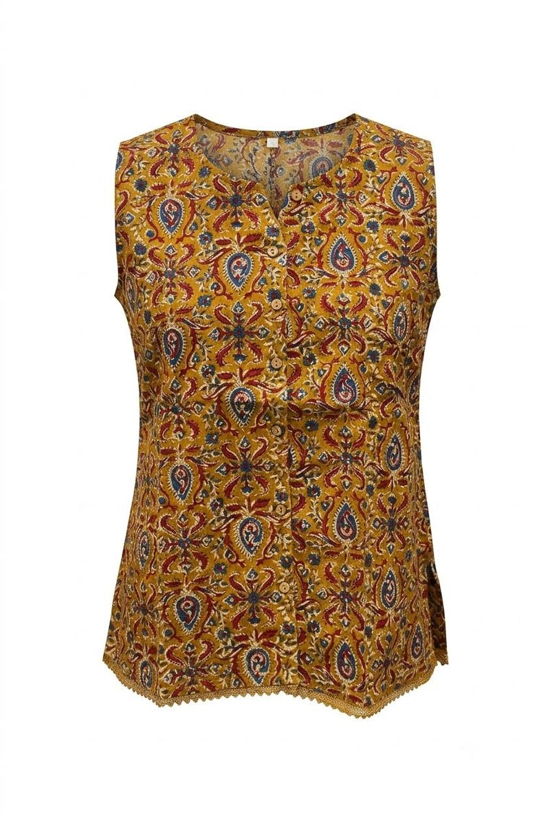 Printed Short Top In Cotton