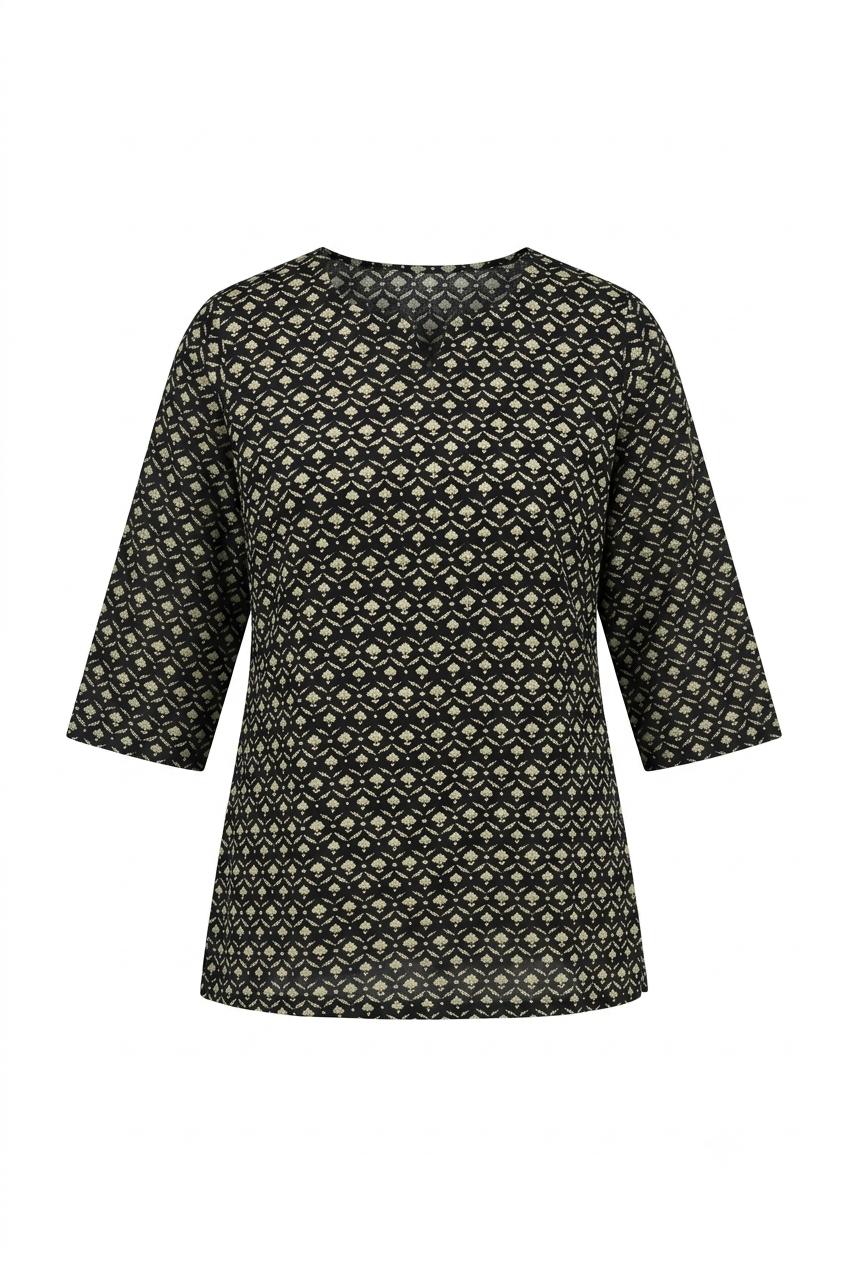 Printed Short Top In Cotton