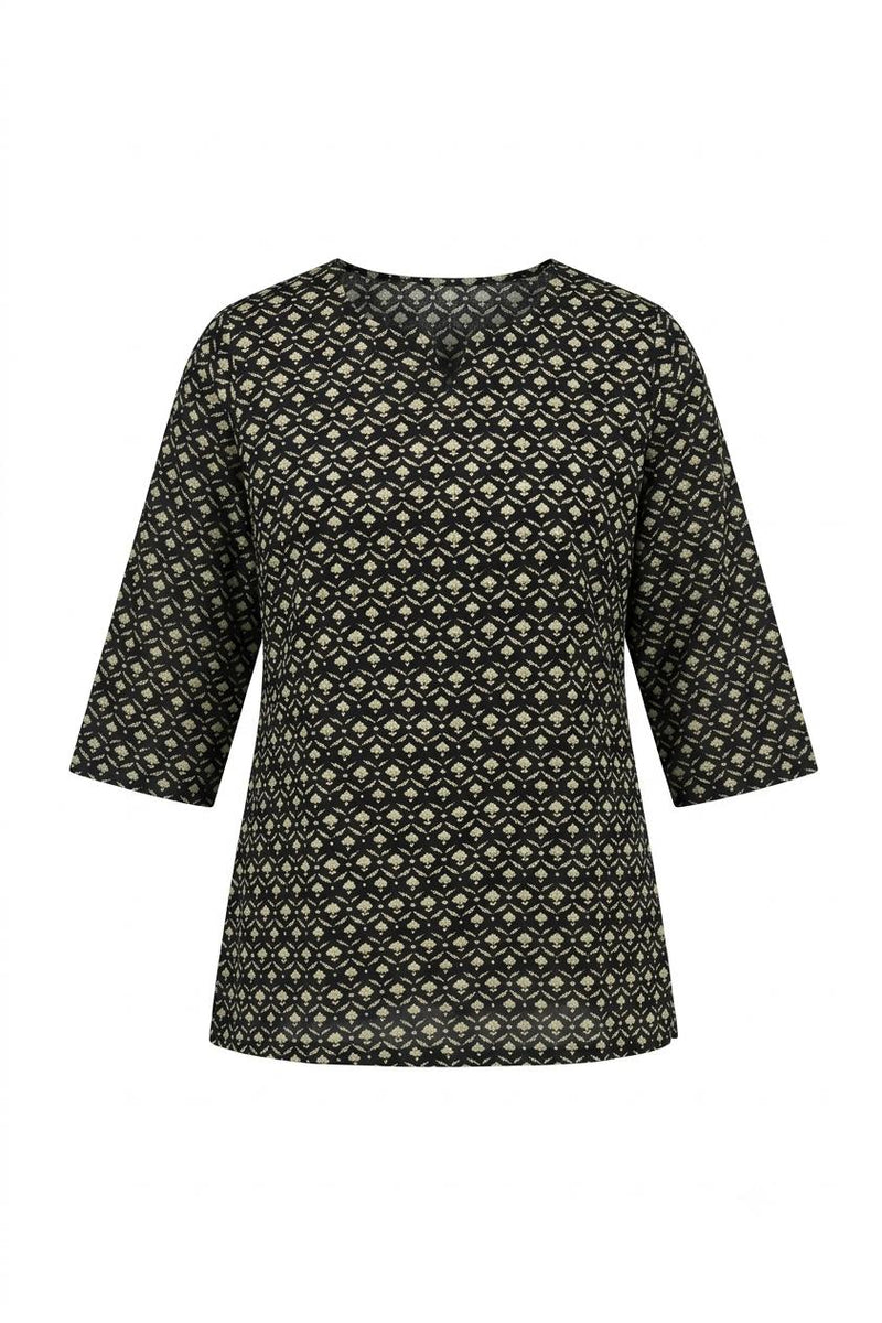 Printed Short Top In Cotton