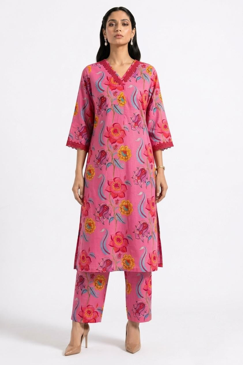 Pure Cotton Two Piece Set