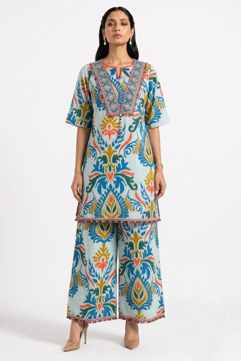 Pure Cotton Two Piece Set