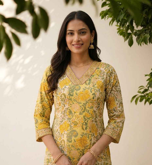 Printed Dupatta Set In Chanderi  Fabric CHS027