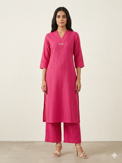 Pure Cotton Two Piece Pant Set  PS0158