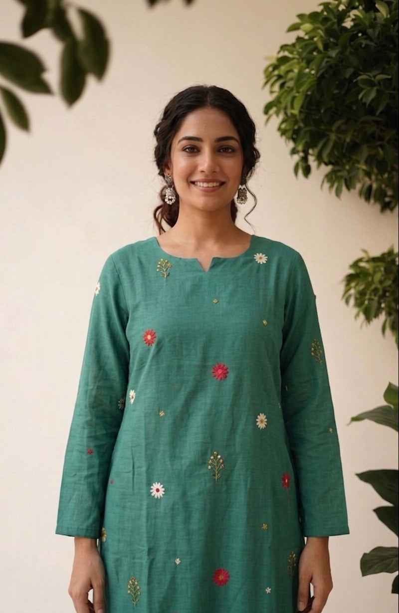 Premium Silk Alien Dupatta Set with embroidery