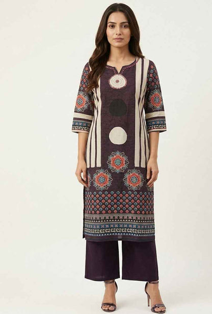 Pure Cotton Three Piece Dupatta Set CS0250