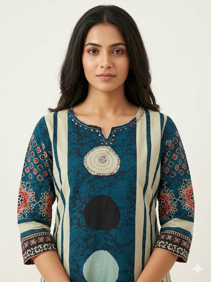 Pure Cotton Three Piece Dupatta Set CS0250