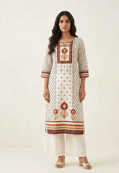 Pure Cotton Three Piece Dupatta Set CS0254