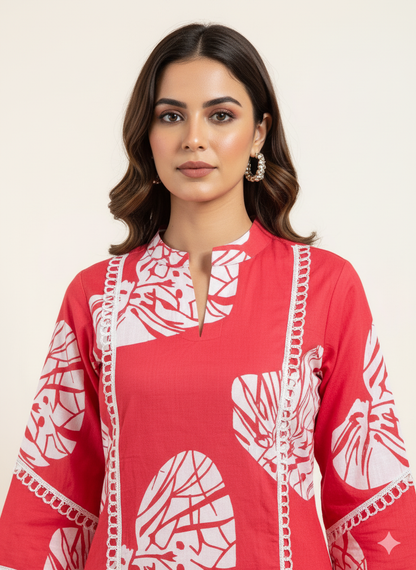 Pure Cotton Floral Print Co Ord Set COS031