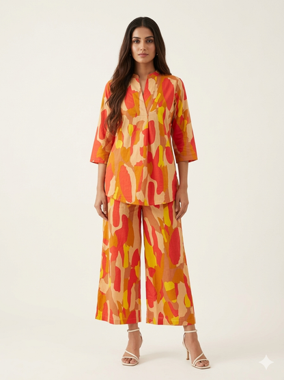 Pure Cotton Two Piece Co Ord Sets  COS0111