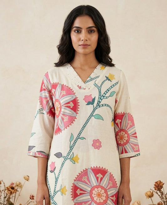 Pure Muslin Only Kurta Straight MOK010