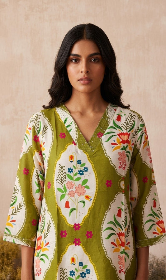 Pure Muslin Only Kurta Straight MOK009