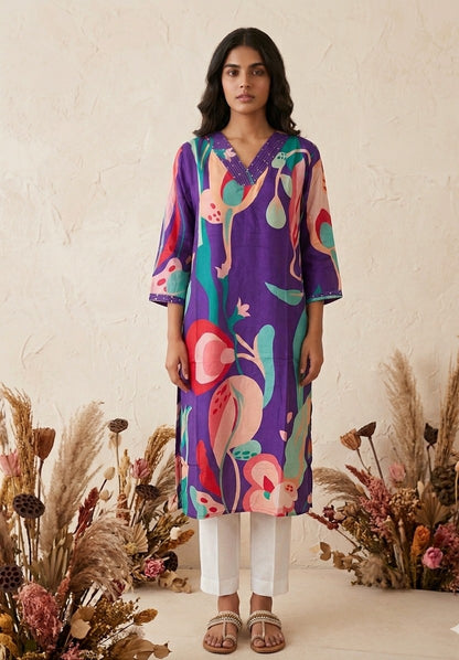 Pure Muslin Only Kurta Straight MOK008
