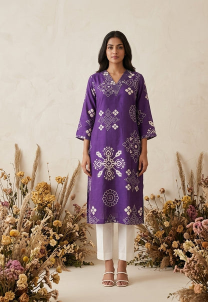 Pure Muslin Only Kurta Straight MOK006