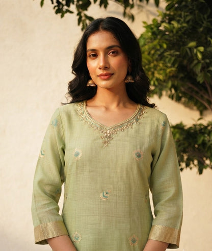 Pure Chanderi Dupatta Set CHS017
