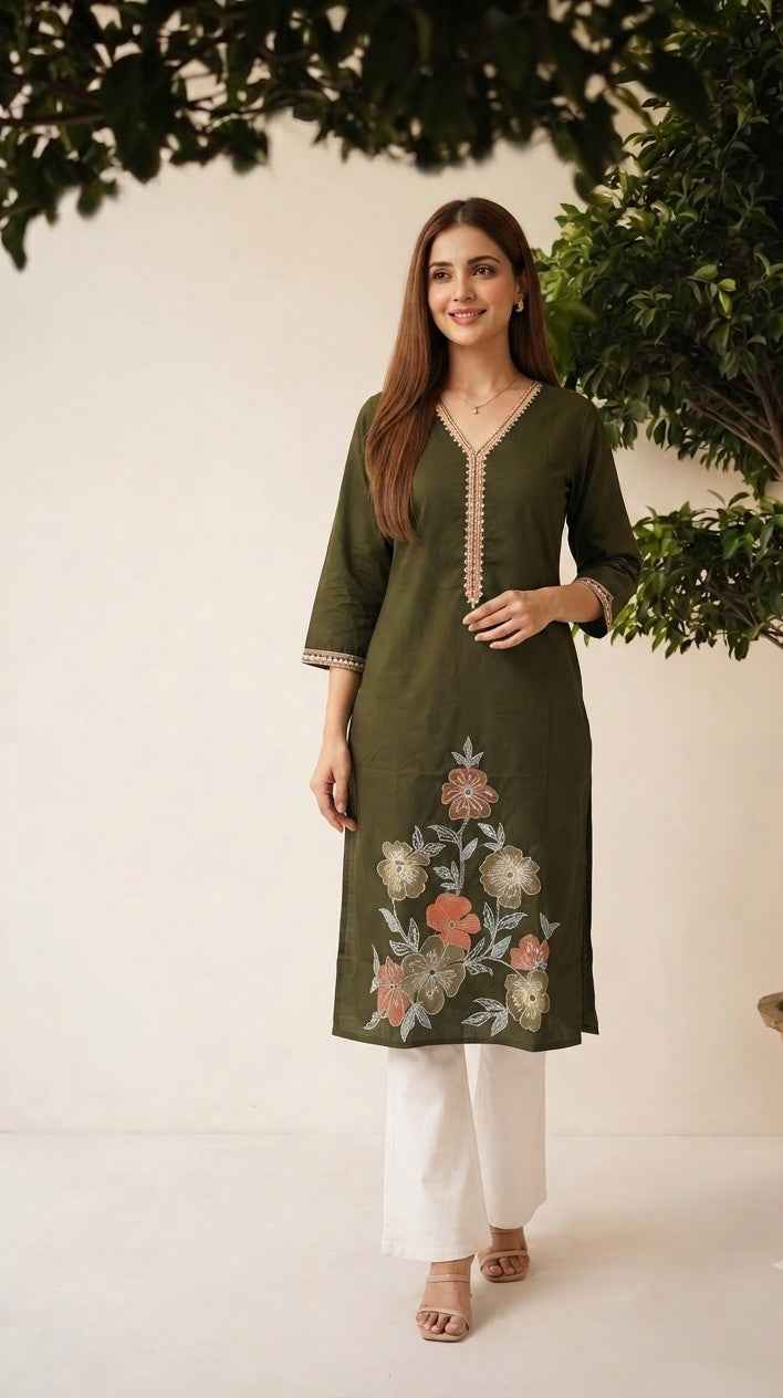 Only Kurta In Pure  Cotton OK0118