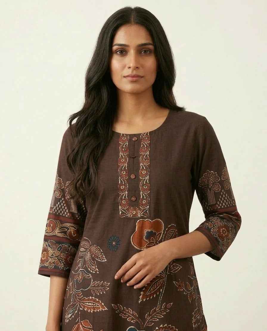 Pure Cotton Three Piece Dupatta Set CS0268