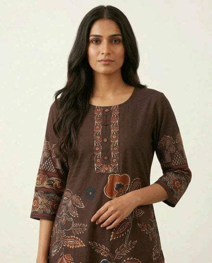 Pure Cotton Three Piece Dupatta Set CS0268