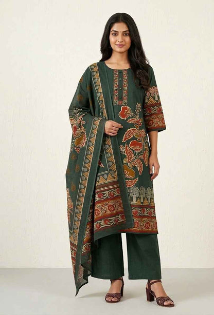 Pure Cotton Three Piece Dupatta Set CS0268