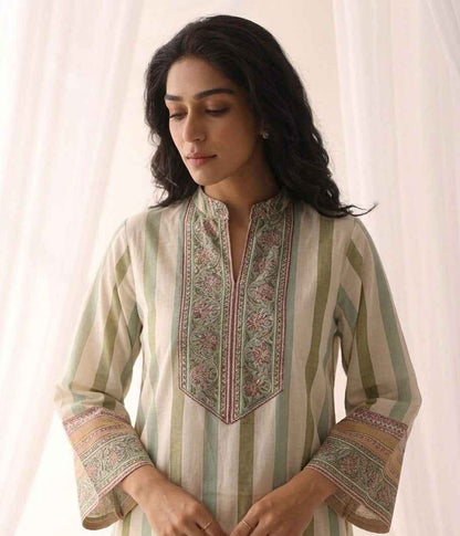 Pure chanderi Three Piece Dupatta Set CS001