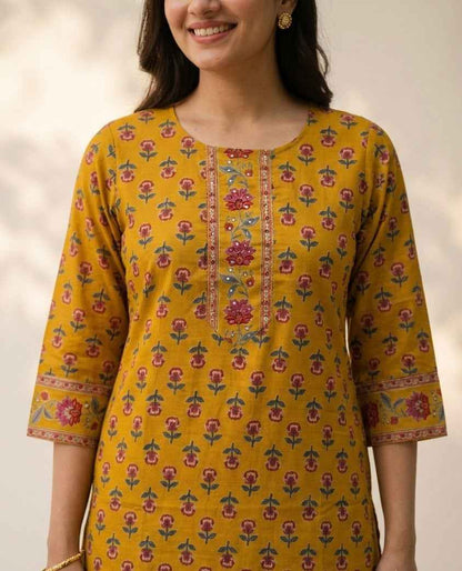 Pure Cotton Dupatta Set With Skirt CS0312