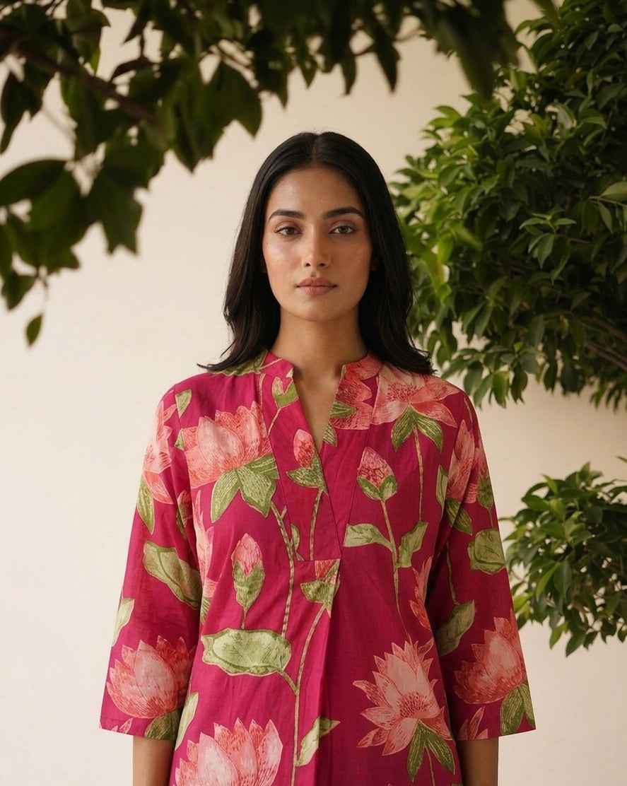 Pure Cotton Two Piece Set