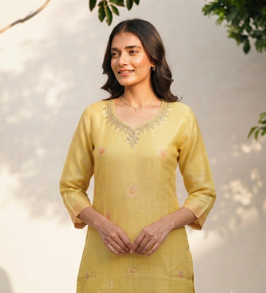 Pure Chanderi Dupatta Set CHS017