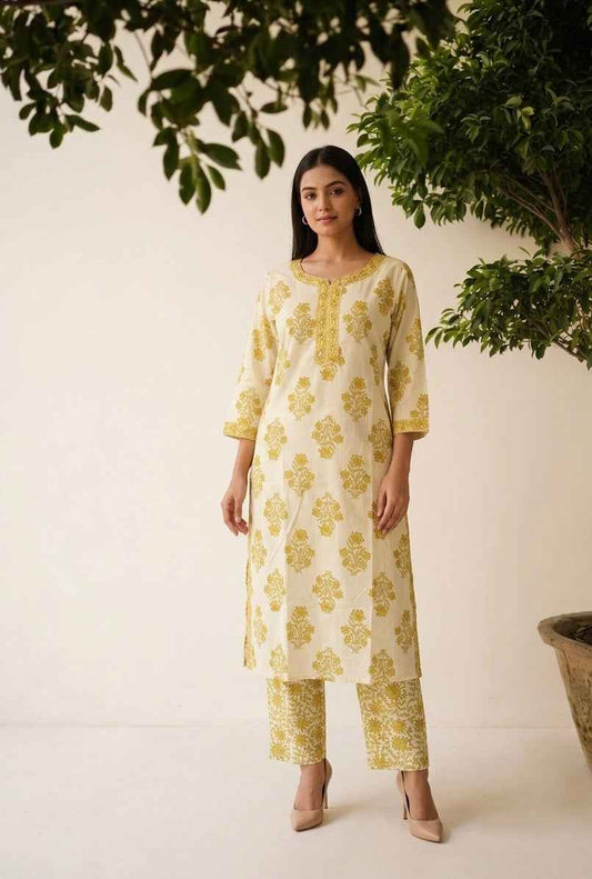 Pure Cotton Two Piece Set