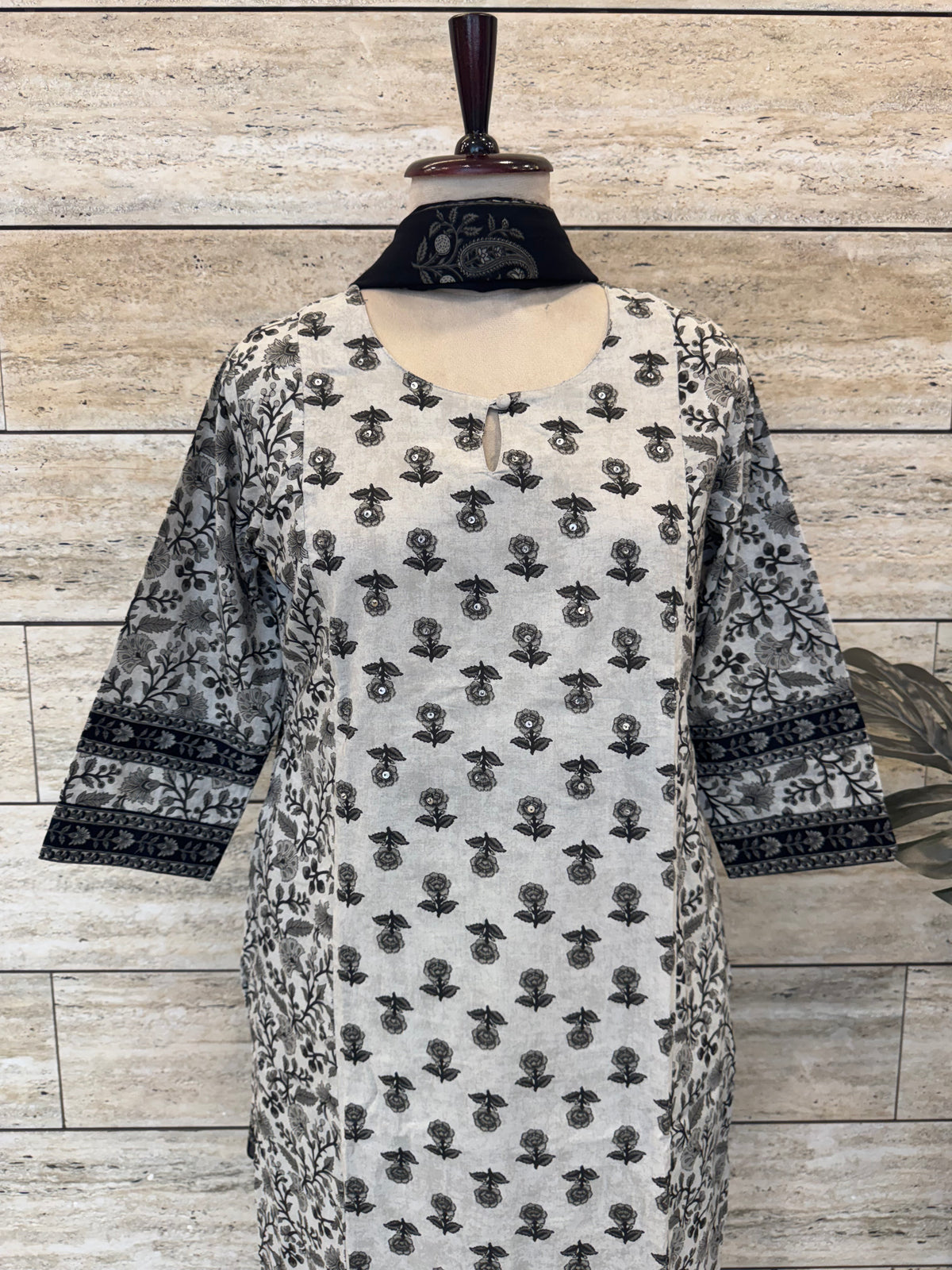 Printed Cotton Dupatta Set CS0343