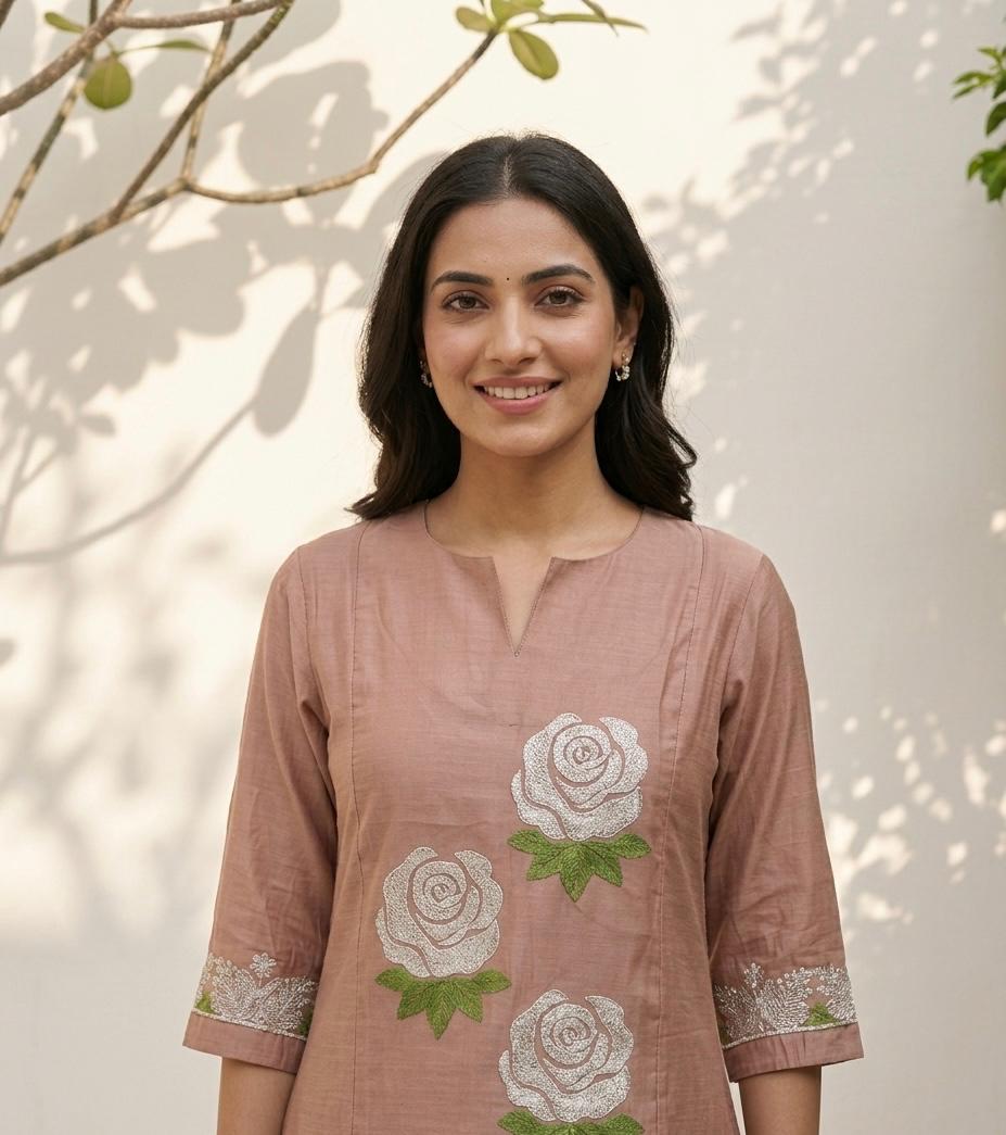 Premium silk pant sets with embroidery PS0170