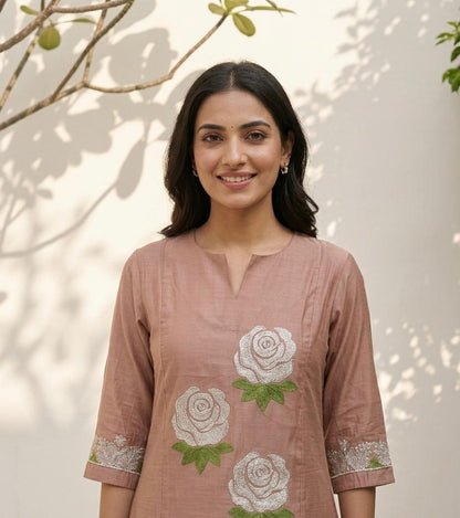 Premium silk pant sets with embroidery PS0170