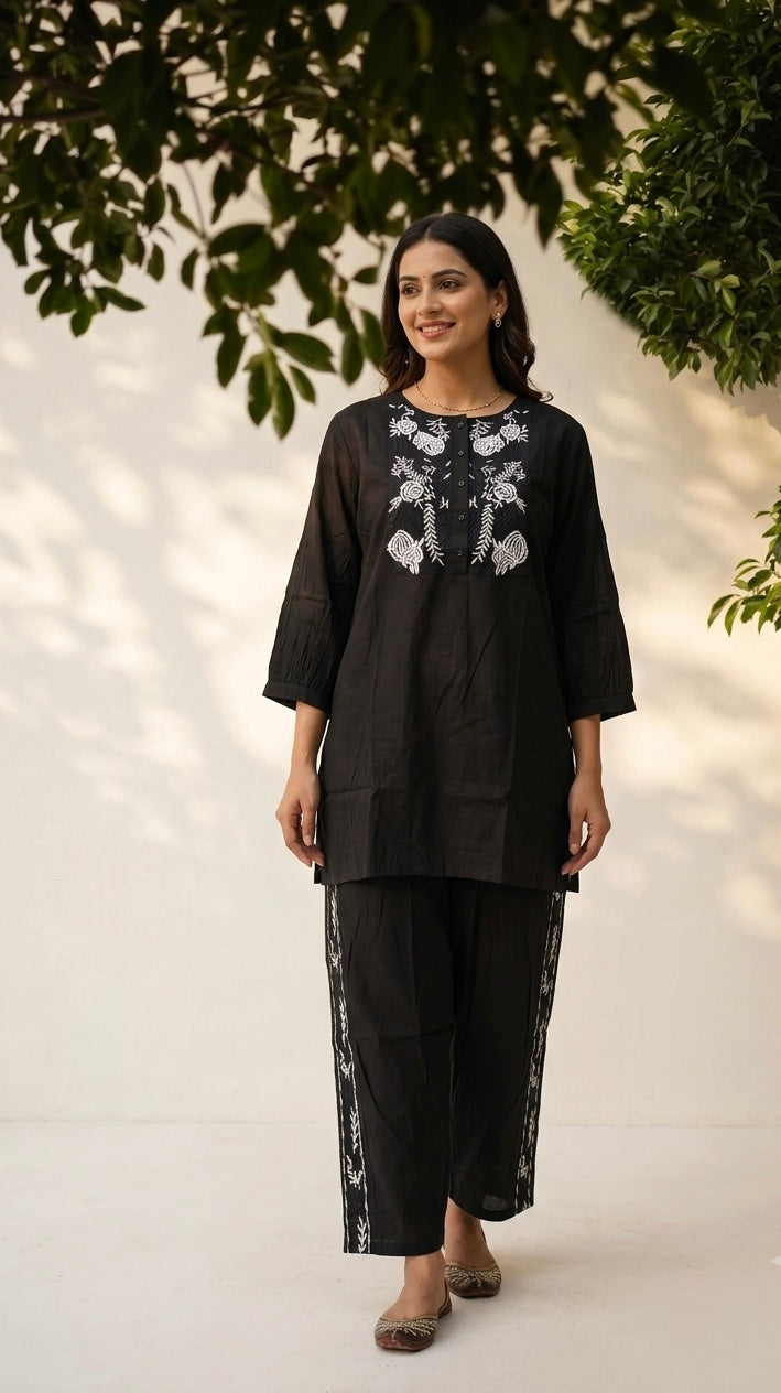 Big Size Co-Ord  Set In muslin Fabric TP019