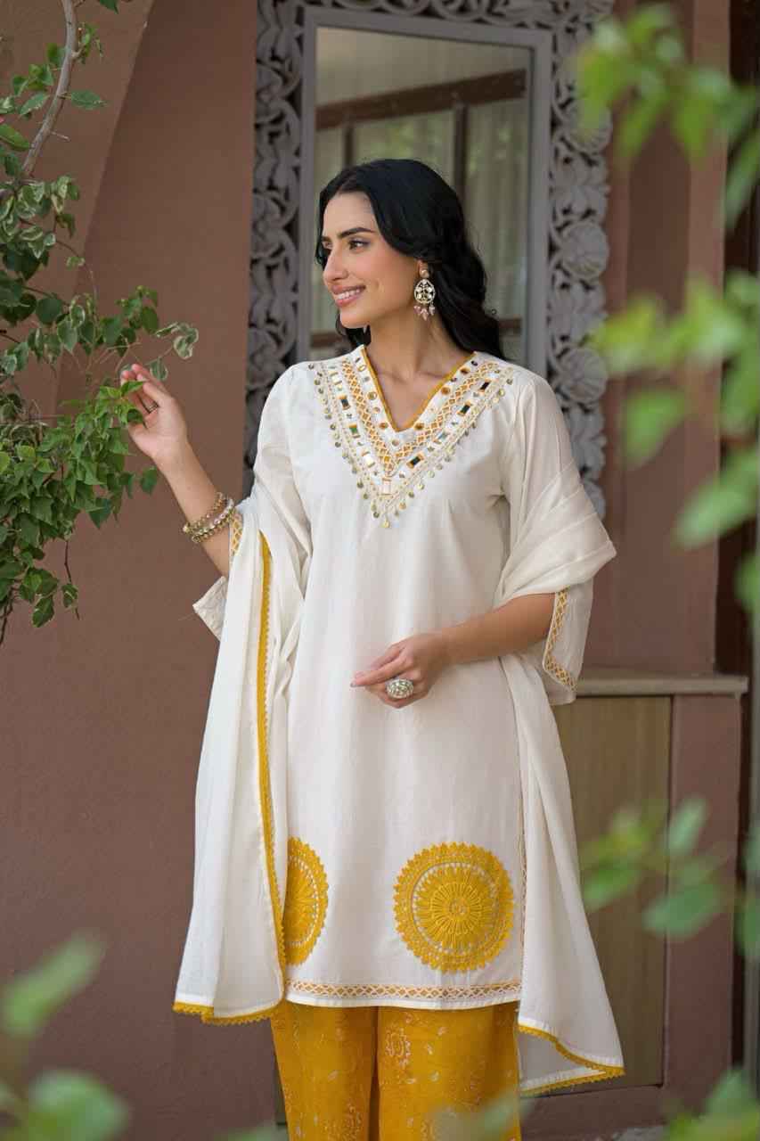 Pure Cotton Dupatta Set  CS0378