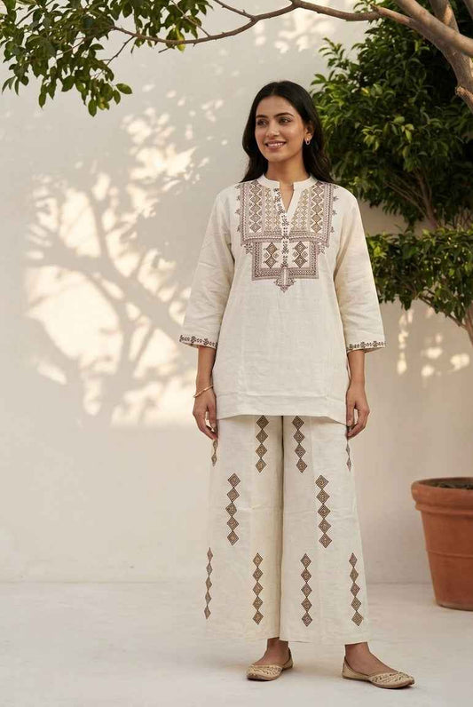 Big Size Co-Ord Set  In Cotton Fabric TP003